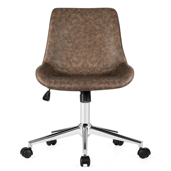 Adjustable Armless Mid-Back Office Chair