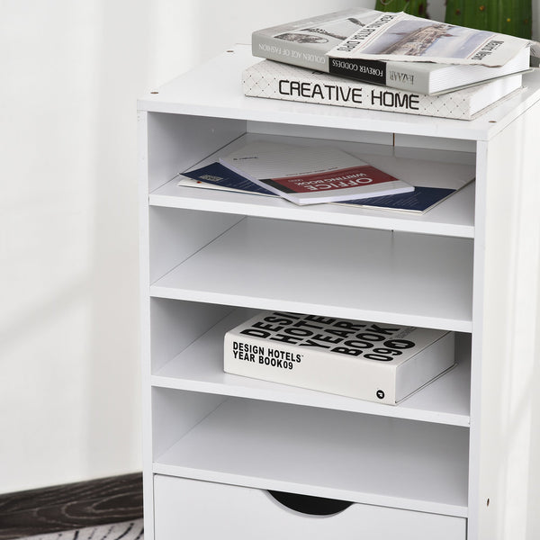 Wooden File Office Cabinet - White