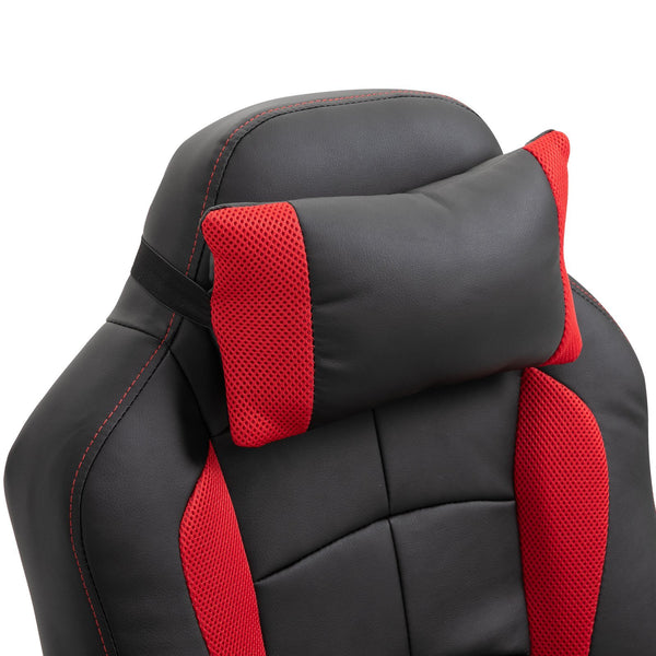 Ergonomic Executive Home Office Chair - Black and Red