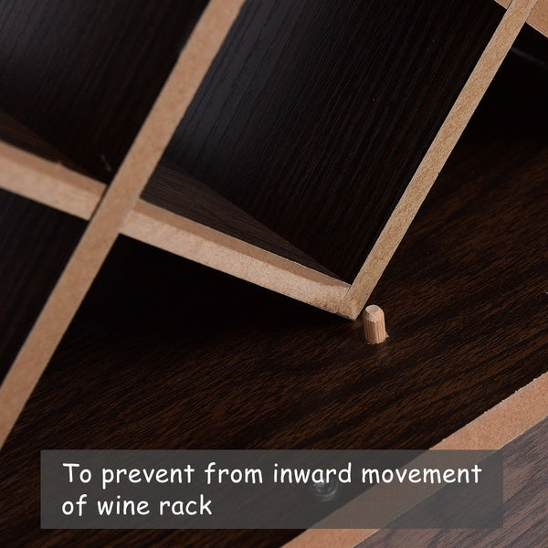 Wall Mount Wine Rack - Walnut