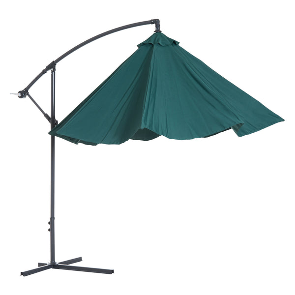 10' Hanging Patio Garden Umbrella - Dark Green