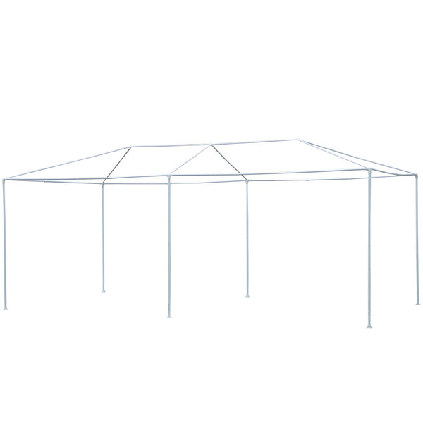 10x20 ft Gazebo Canopy Tent with 4 Removable Window Side Walls - White