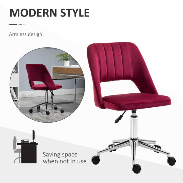 Mid Back Office Chair - Red