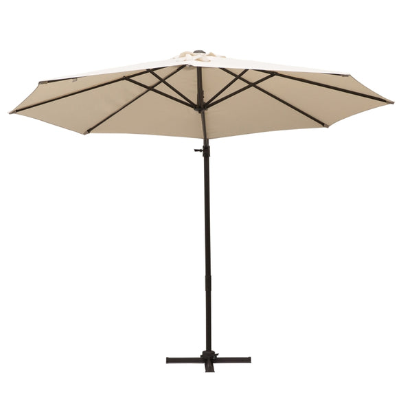 10' Outdoor Hanging Patio Umbrella - Cream White