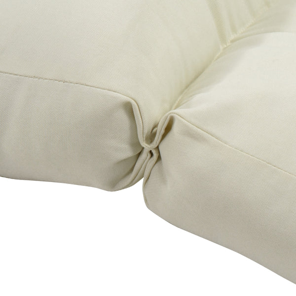 72" x 22" Set of 2 Outdoor Lounge Cushions - Cream White