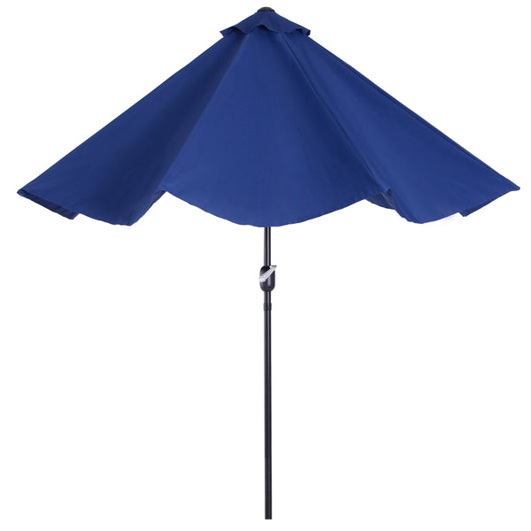 10’ x 8’ Outdoor Garden Umbrella - Blue