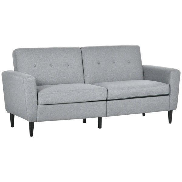 Modern Futon Sofa Couch - Grey