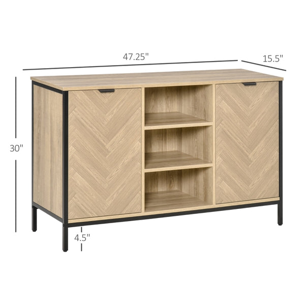 Sideboard Buffet Storage Cabinet - Oak