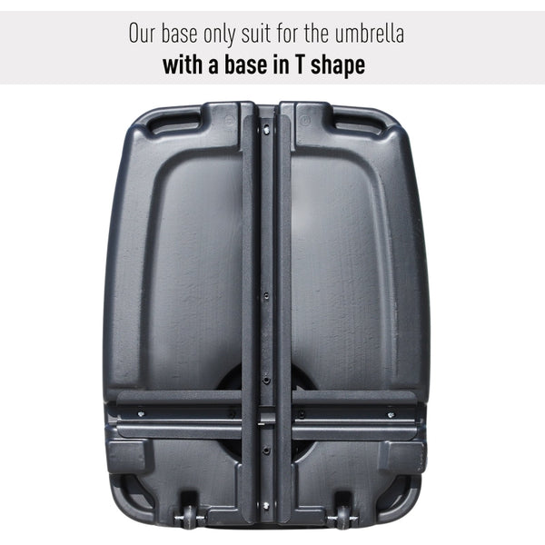Portable Umbrella Base Parasol Stand - Black
