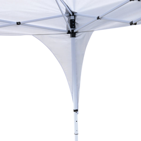 10x10 ft Easy Outdoor Pop Up Party Tent with Carrying Bag -  White