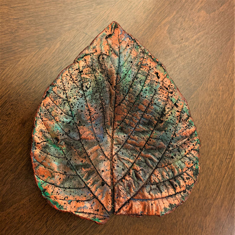 Decorative Handmade Concrete Leaf Casting - Hydrangea Leaf