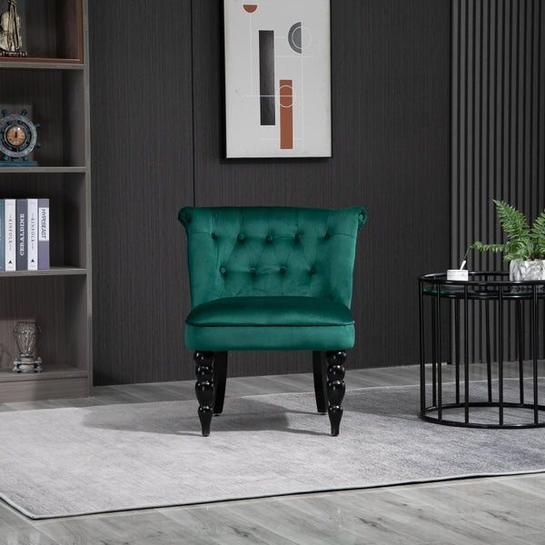 Vintage Accent Chair - Dark Green