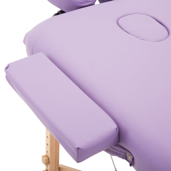 Ultra Portable Mobile Massage Table Bed Beechwood - Purple