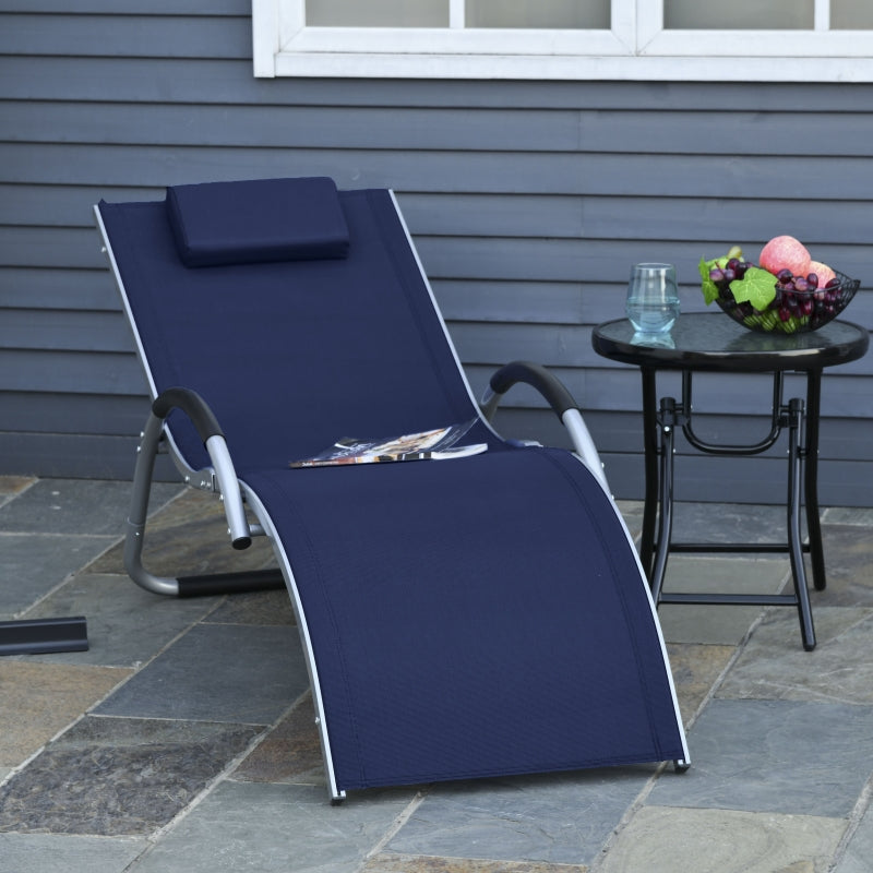 Portable Lounge Chair - Blue