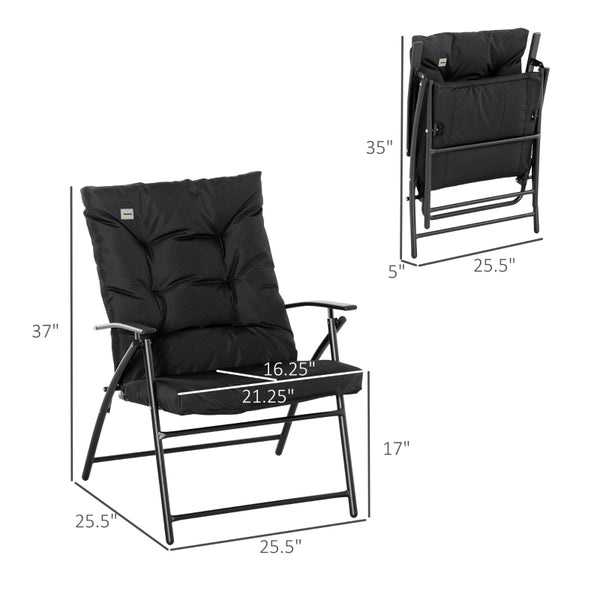 Foldable Outdoor Chair - Black