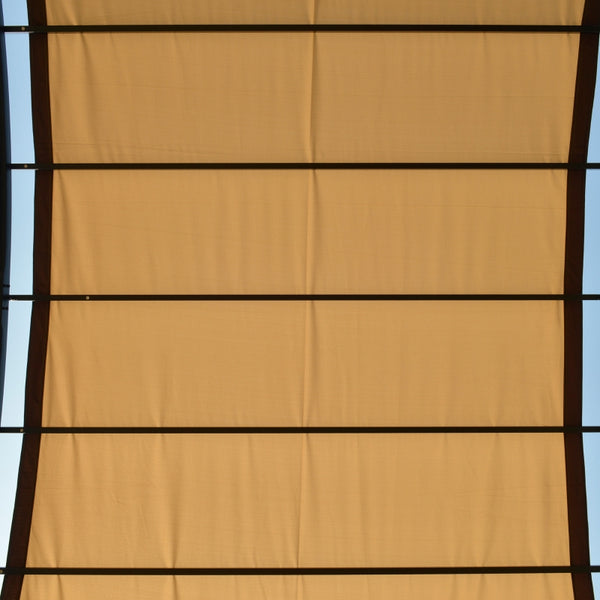 10' x 8' Outdoor Retractable Canopy Pergola - Beige