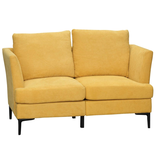 55" Modern Loveseat Sofa - Yellow