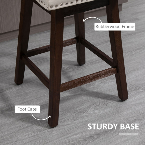 Swivel Bar stool Set of 2 - White