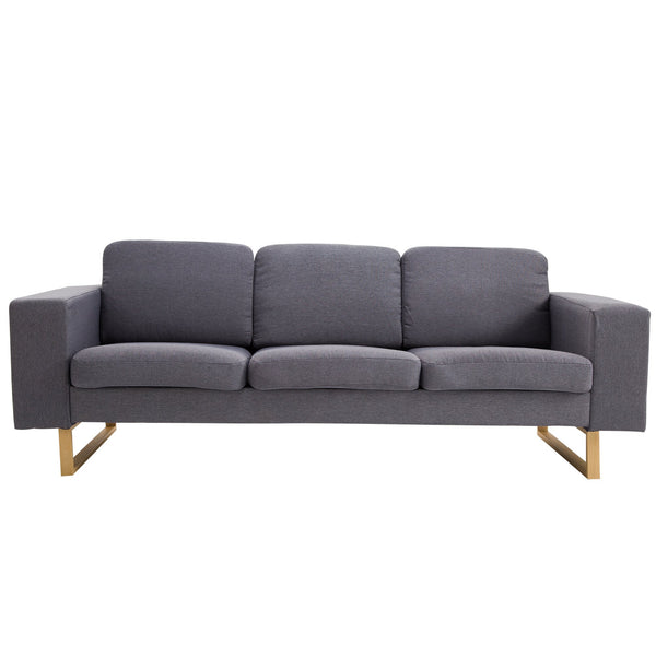 Modern Three Seat Sofa Set - Grey