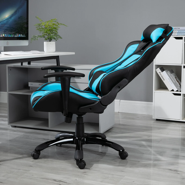 Gaming High Back Computer Home Office Chair - Sky Blue