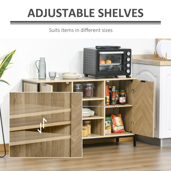 Sideboard Buffet Storage Cabinet - Oak