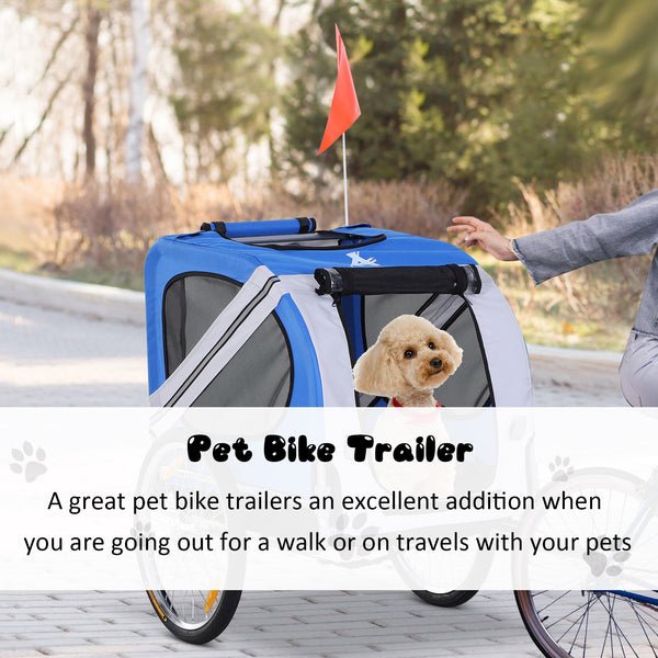 Pet Bicycle Trailer - Light Blue