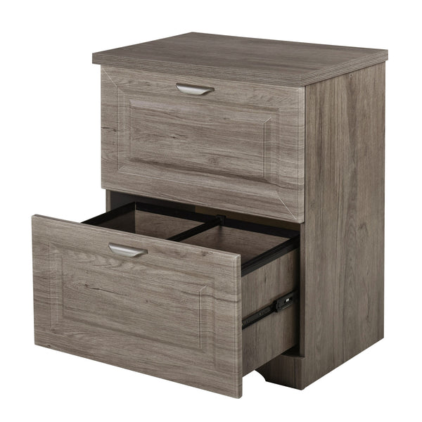 Home Office 2 Drawer Filing Cabinet - Grey Oak