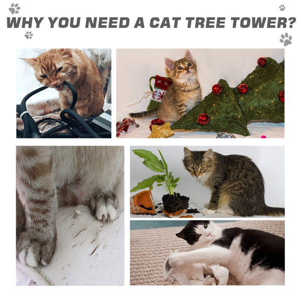 32" Cat Tree Condo - Dark Grey