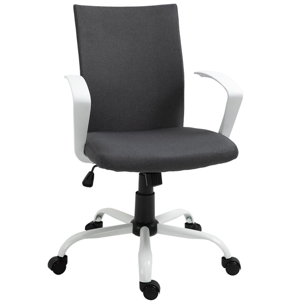 Home Office Computer Chair with Armrests - Deep Grey