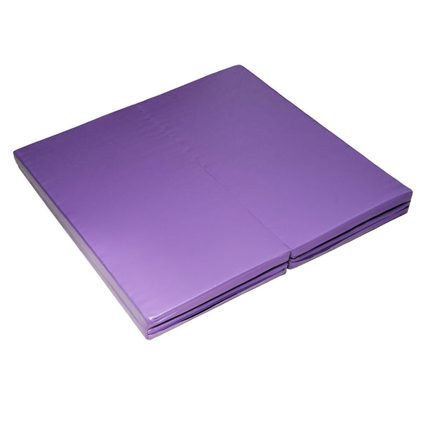 Folding Gym Exercise Yoga Mat - Purple
