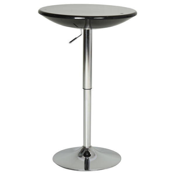 Round Cocktail Bar Table - Black