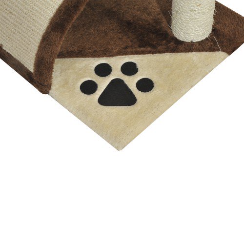 17" Cat Tree Scratching Post - Brown