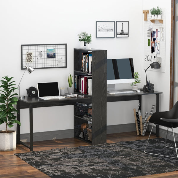 Office Workstation Desk - Black