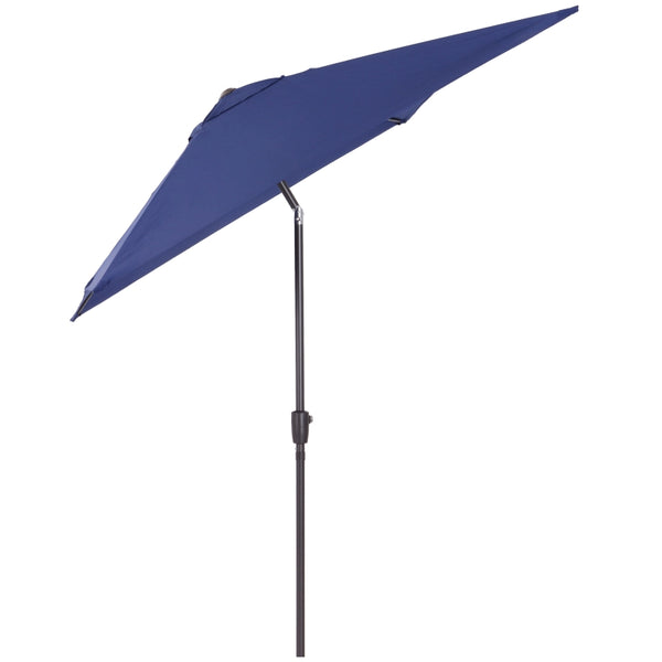 6.5x10ft Rectangle Tilt Patio Umbrella - Dark Blue