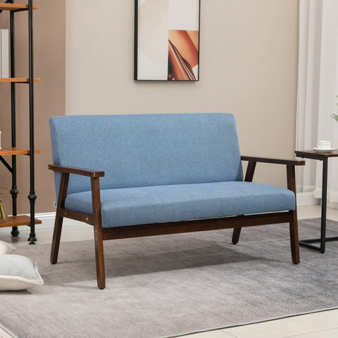 Compact Loveseat Sofa Couch - Blue