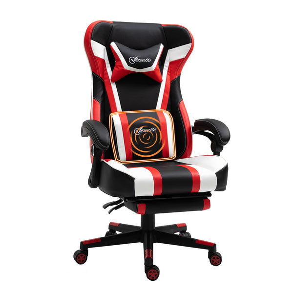 High Back Gaming Home Office Recliner Chair - Red