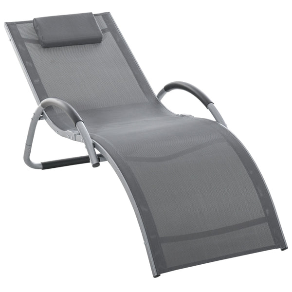 Portable Lounge Chair - Dark Gray