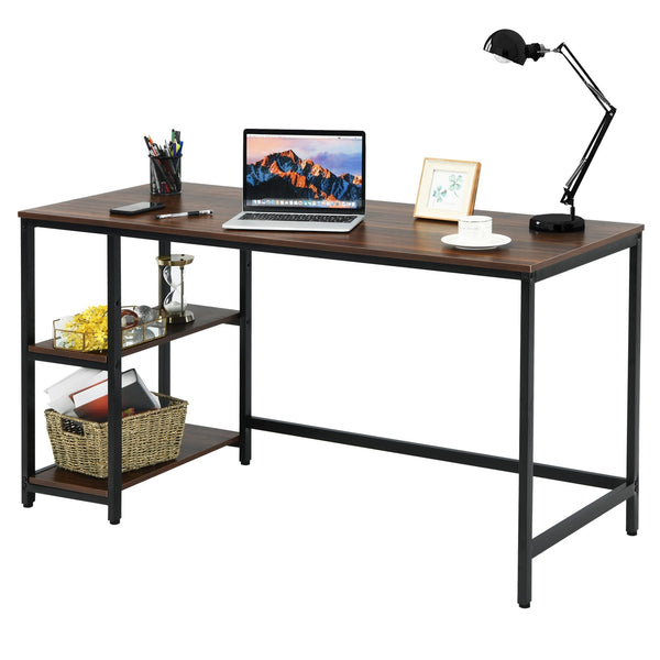 47"/55" Computer Desk with Adjustable Shelf - Coffee