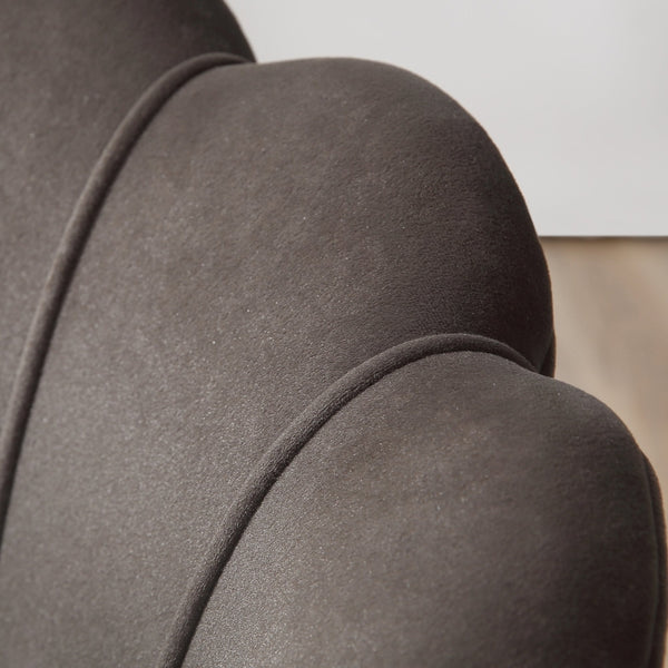 Modern Velvet-Touch Accent Chair - Gray