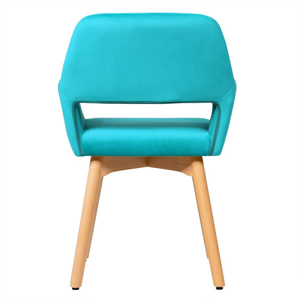Set of 2 Modern Accent Chairs - Blue