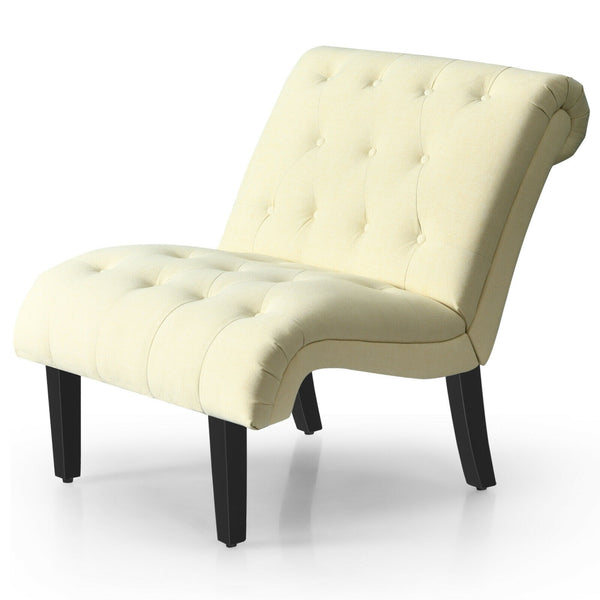 Tufted Lounge Chair - Beige