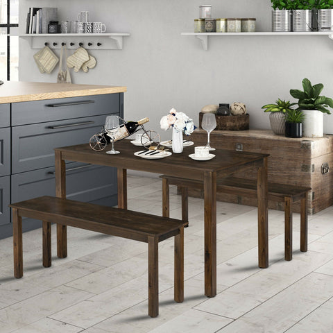 3pc Studio Collection Dining Table Set - Coffee