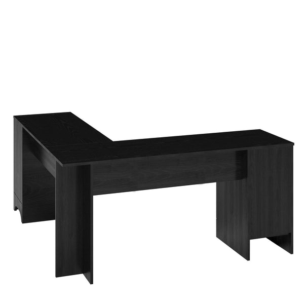 L Shaped Corner Computer Desk - Black