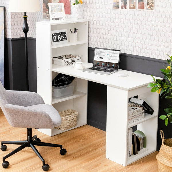 6 Tiered Computer Writing Desk - White