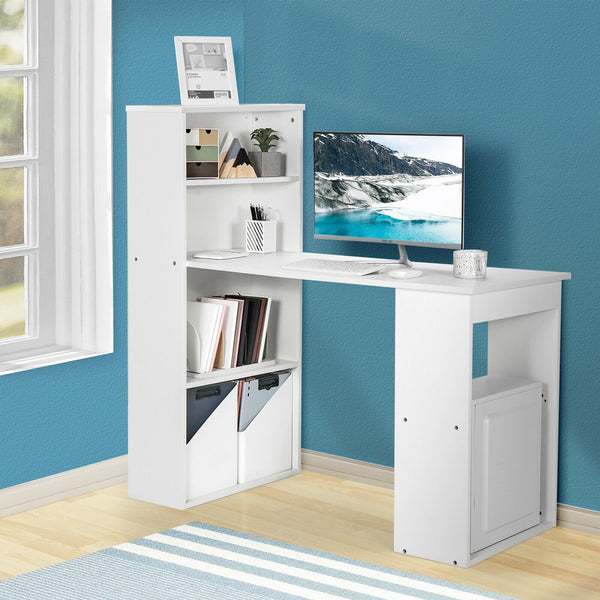 6 Tiered Computer Writing Desk - White
