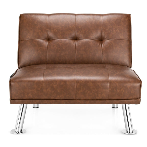 Single Sofa Lounge Chair - Brown