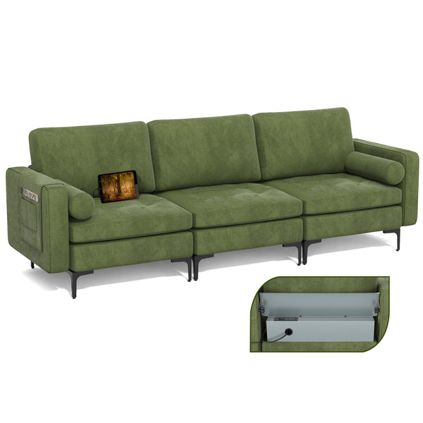 3-Seater Sofa -  Dark Green