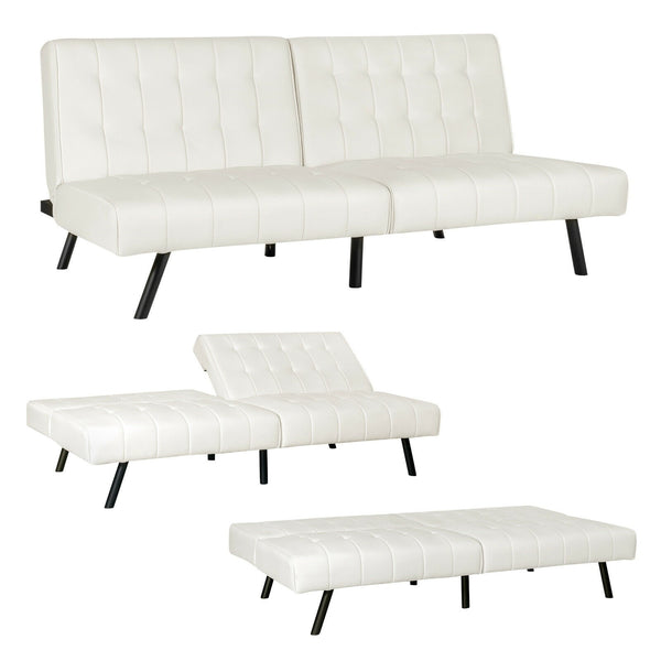 Convertible Sofa Couch Bed - White