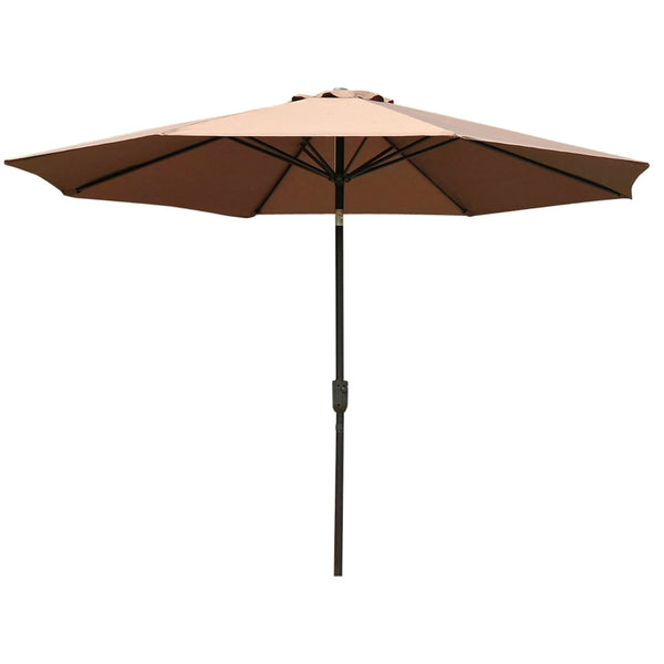 10’ x 8’ Outdoor Garden Umbrella - Coffee