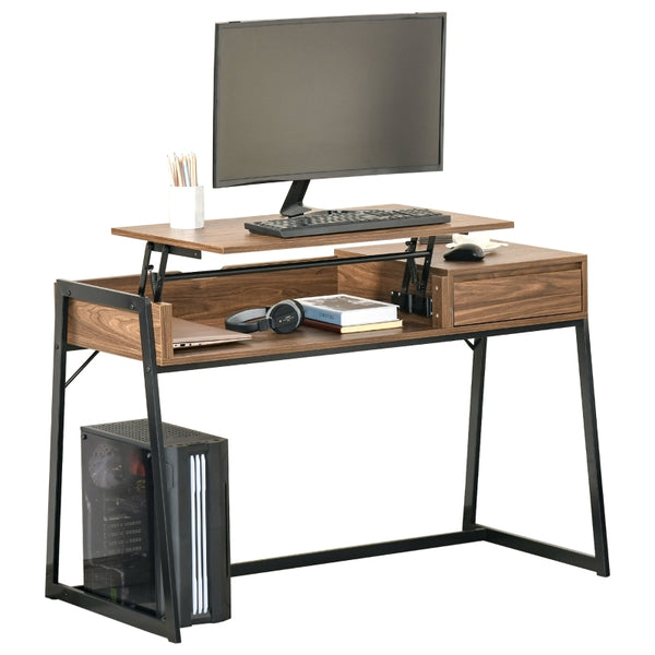 Compact Computer Desk - Walnut